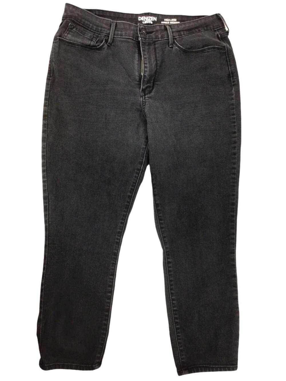Denizen From Levis High Rise Ankle Skinny Black Jeans Women - Picture 4 of 7